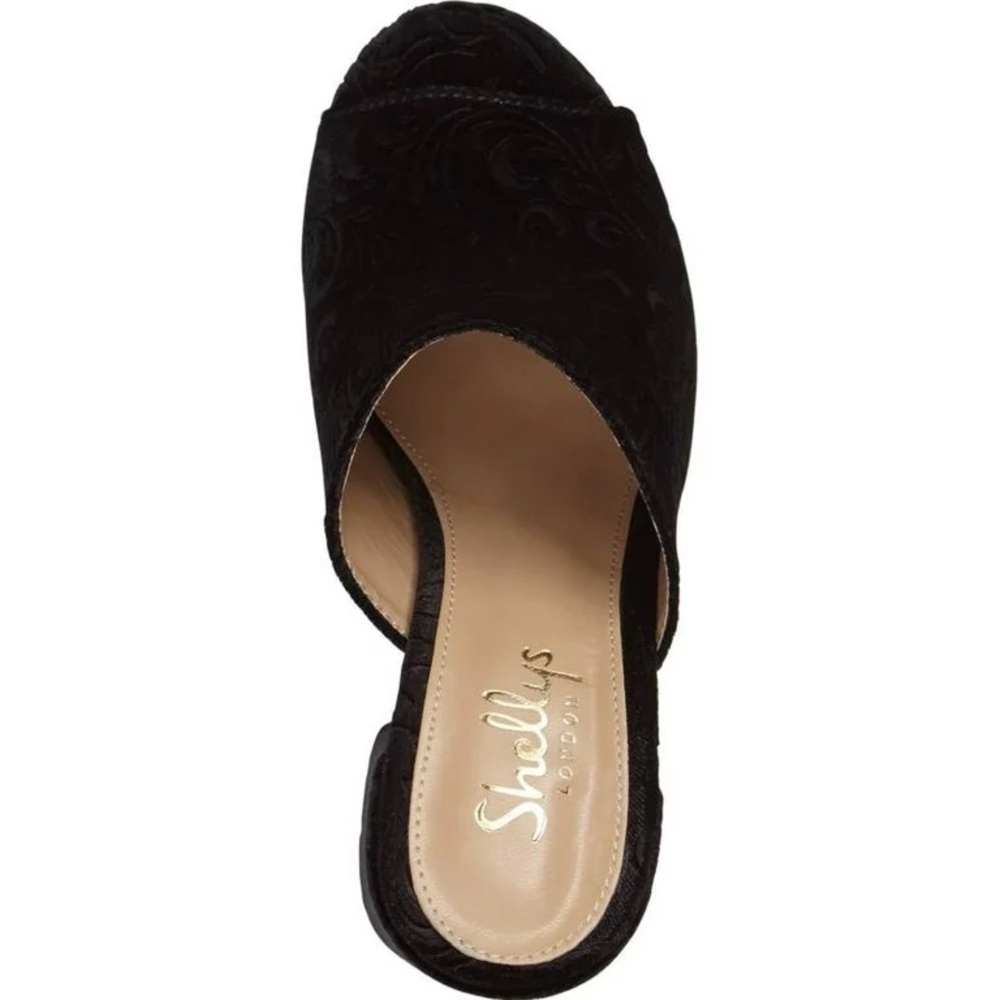 Shellys London Black Textured Mules - Picture 2 of 2